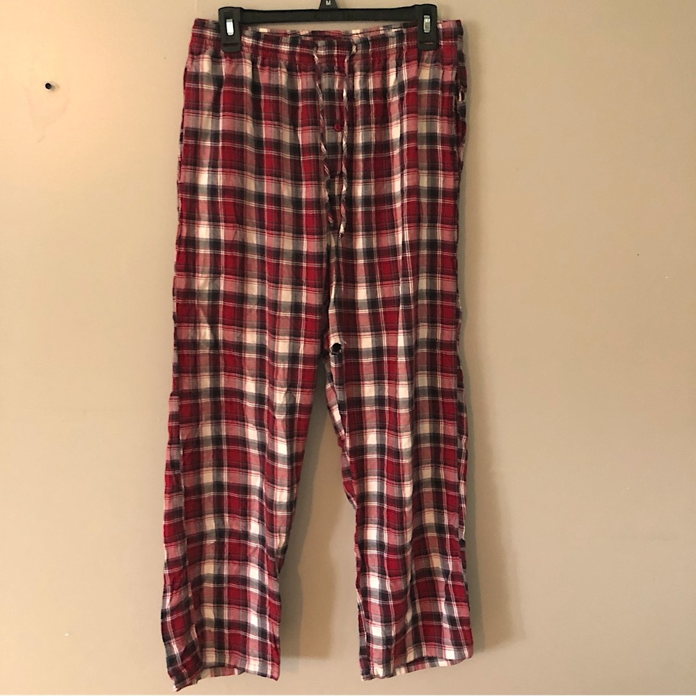 Medium One Button Plaid Jammies